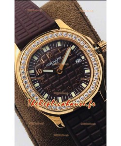 Patek Philippe Aquanaut 5067A Réplique Suisse Montre en Or Jaune Cadran Brun - 35MM