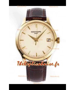 Patek Philippe #Ref 5227J en boîtier or jaune cadran blanc 1:1 904L Montre Suisse en Acier 904L 