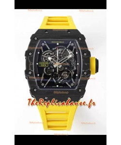 Richard Mille RM35-01 Rafael Nadal - Boîtier en fibre de carbone avec montre Super Clone Tourbillon Authentique 