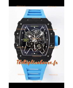 Richard Mille RM35-01 Rafael Nadal - Boîtier en fibre de carbone avec montre Super Clone Tourbillon Authentique 
