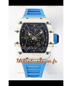 Richard Mille RM35-01 Rafael Nadal - Boîtier en fibre de carbone avec montre Super Clone Tourbillon Authentique 