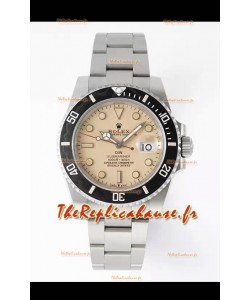 Montre Rolex Submariner DiW, boîtier en acier inoxydable, lunette en céramique noire, édition cadran gris 