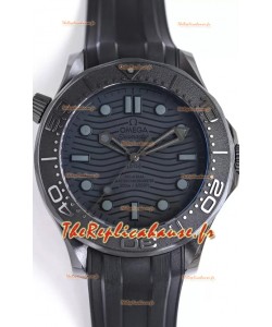Omega Seamaster 300M "Black Black" Boîtier en céramique Réplique montre Suisse Miroir 1:1 
