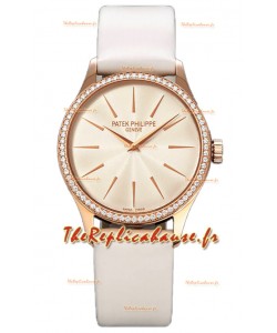 Patek Philippe Calatrava 4997 Ladies Cadran Or Rose jaune avec Mouvement Automatique Suisse 