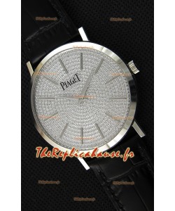 Montre Piaget Altiplano G0A36128 Suisse à Quartz avec Cadran diamant pavé Boîtier en acier Réplique