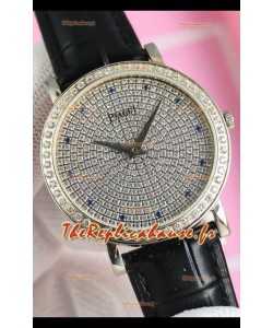 Piaget Altiplano G0A36128 Cadran pavé de diamants Réplique montres suisse à quartz dans un boîtier en acier
