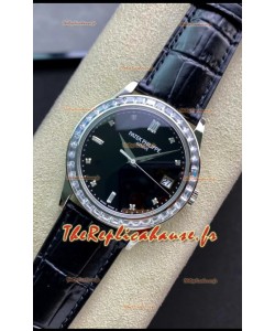 Patek Philippe Calatrava 5298P-012 cadran noir Réplique 1:1 Acier 904L Montre Suisse