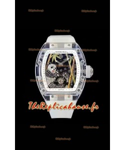 Richard Mille RM26-01 Tourbillon Panda Transparent Boîtier Saphir - Réplique Super Clone