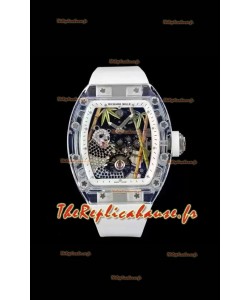 Richard Mille RM26-01 Tourbillon Panda Transparent Boîtier Saphirs - Réplique Super Clone