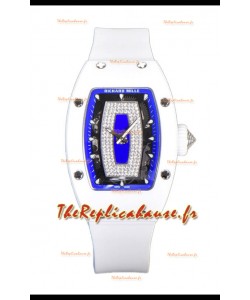 Richard Mille RM007 Cadran bleu en céramique blanche Automatique Réplique Superclone Suisse 