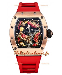 Richard Mille RM057 Cadran Dragon Plaqué Or Rose Mouvement Automatique Suisse