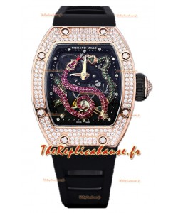 Montre Richard Mille RM26-01 cadran serpent plaqué or rose, mouvement automatique suisse