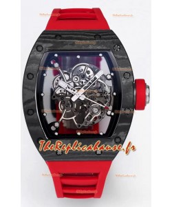 Montre Richard Mille RM055 Boîtier Carbone Noir 1:1 Superclone Tourbillon Authentique 