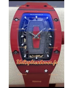 Richard Mille RM07 Boîtier carbone rouge 1:1 Montre Superclone suisse 