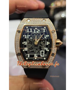 Richard Mille RM67-01 Boîtier or rose diamants titane Réplique suisse 1:1 