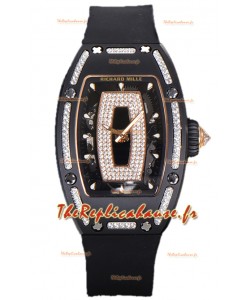 Richard Mille RM007 Céramique noire Automatique Superclone Suisse Réplique