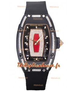 Richard Mille RM007 Céramique noire Automatique Montre Superclone Suisse 