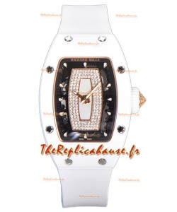 Richard Mille RM007 Superclone Suisse automatique en céramique blanche Montre réplique 