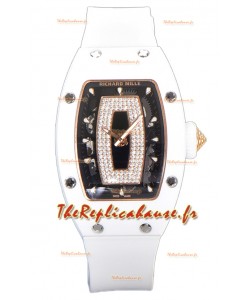 Richard Mille RM007 Superclone Suisse automatique en céramique blanche Montre réplique 