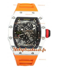 Richard Mille RM35-01 Rafael Nadal Boîtier en fibre de carbone avec Tourbillon Véritable Montre Super Clone