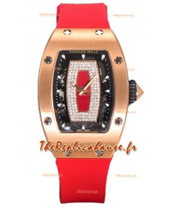 Richard Mille RM007 Or Rose 18K Montre Suisse Automatique Superclone