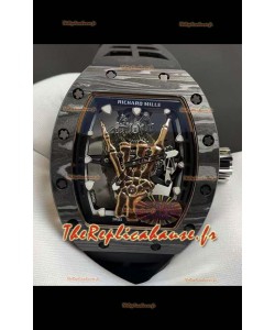 Richard Mille RM66 Flying Tourbillon Authentique Carbone Noir Superclone Replique Montre 