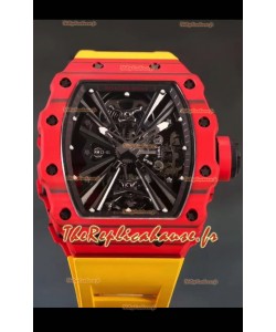Richard Mille RM12-01 Carbon Fiber Genuine Tourbillon Movement Réplique montres 1:1 miroir