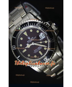Montre Suisse Rolex Submariner 1680 Vintage Edition avec Cadran Café 1:1 Edition Replica Miroir