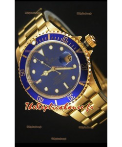 Rolex Submariner 16618 Montre Réplique 1:1 en Or avec Mouvement Suisse 3135