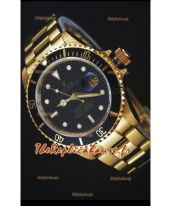 Rolex Submariner 16618 Montre Réplique 1:1 en Or avec Mouvement Suisse 3135