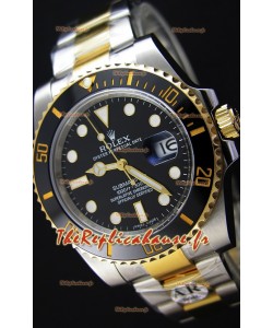 Rolex Submariner Date Céramique acier et or bicolore 116613 - Réplique 1:1 Miroir - Ultime Acier 904L 
