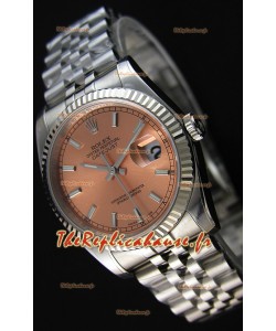 Réplique de montre Rolex Datejust Japonaise - Cadran Champange en 36MM avec bracelet Jubilé