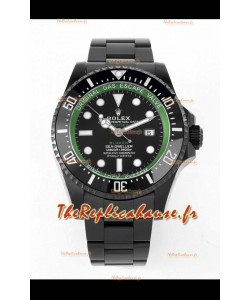 Rolex SeaDweller Deepsea BLAKEN Cadran noir en qualité Miroir 1:1 - Boîtier PVD