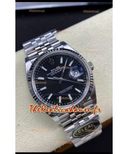 Rolex Datejust Mouvement Cal.3235 Réplique Miroir 1:1 Acier 904L 36MM - Cadran noir
