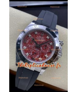 Rolex Cosmograph Daytona Grossular Rubellite Cadran Original Cal.4130 Mouvement - Montre Acier 904L
