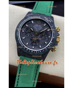 Rolex Daytona DiW Edition "All Black/Green" - Boîtier en carbone forgé Réplique Miroir 1:1