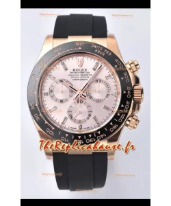 Rolex Cosmograph Daytona M116515ln-0061 Cadran or rose Sundust Mouvement original Cal.4130 - Montre en acier 904L