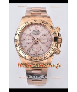 Rolex Cosmograph Daytona M116515ln-0061 Cadran or rose Sundust Mouvement original Cal.4130 - Montre acier 904L