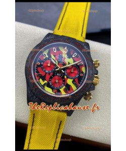 Rolex Daytona DiW Military Yellow Edition - Boîtier en carbone forgé Réplique miroir 1:1