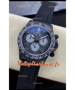 Rolex Daytona DiW All Carbon Graphite Edition Watch - Montre à boîtier en carbone forgé, réplique 1:1 miroir