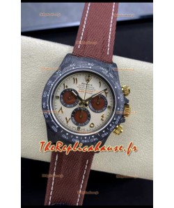 Rolex Daytona DiW Desert Eagle Arabic Edition Watch - Montre à boîtier en carbone forgé, Réplique miroir 1:1