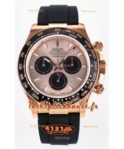 Rolex Cosmograph Daytona M126515 Montre Or Rose Boîtier et Cadran Mouvement original Cal.4131 