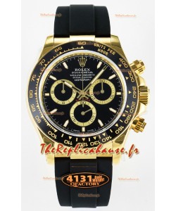 Rolex Cosmograph Daytona M126518 Or jaune Cadran noir Mouvement original Cal.4131