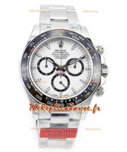 Montre Rolex Cosmograph Daytona Panda 126500 Cadran blanc Mouvement Cal.4131 - Acier 904L
