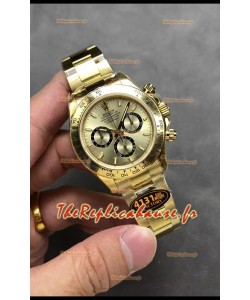 Rolex Cosmograph Daytona M126518 Boîtier or jaune et cadran or Mouvement original Cal.4131