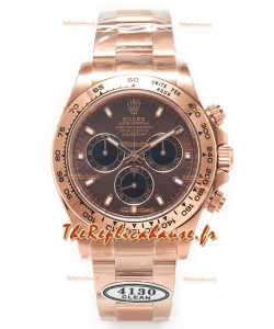 Rolex Cosmograph Daytona M116505 Boîtier or rose et cadran brun Mouvement original Cal.4130