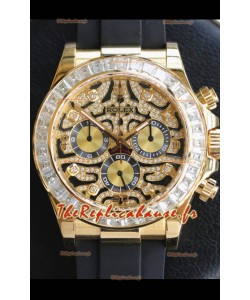 Rolex Cosmograph Daytona "Eye of the Tiger" Edition en or jaune 904L Montre réplique 1:1 