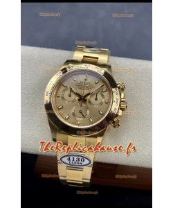 Rolex Cosmograph Daytona 116508 Mouvement original Cal.4130 en or jaune - Montre Ultimate 904L en acier amélioré