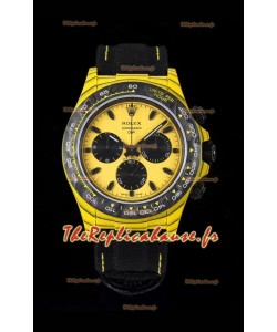 Rolex Cosmograph Daytona DiW BUMBLEBEE Edition Montre en fibre de carbone - Mouvement Cal.4130 