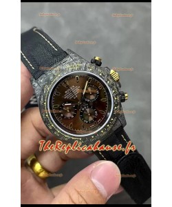 Rolex Cosmograph Daytona DiW COLOR CHANGING Edition Or Brun Fibre de Carbone Montre réplique 